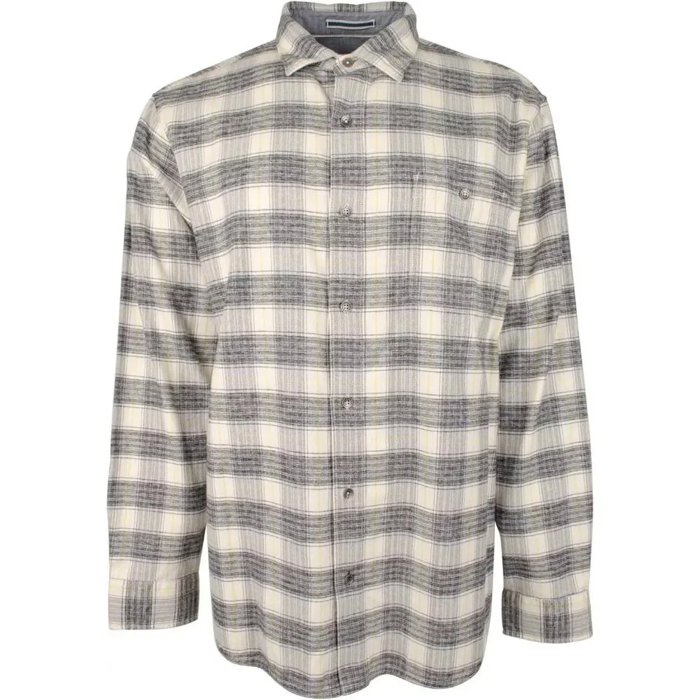 Tommy Bahama Big & Tall 3XLT Canyon Beach Rancho Check Flannel Shirt Continental - Picture 1 of 6